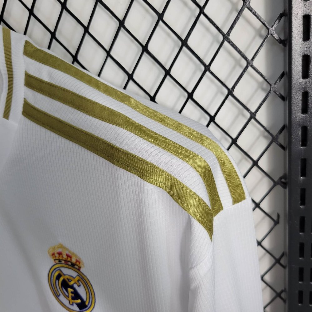 1:1 copy top quality 2019/2020 Retro Long Sleeve Real Madrid Home Football Shirt