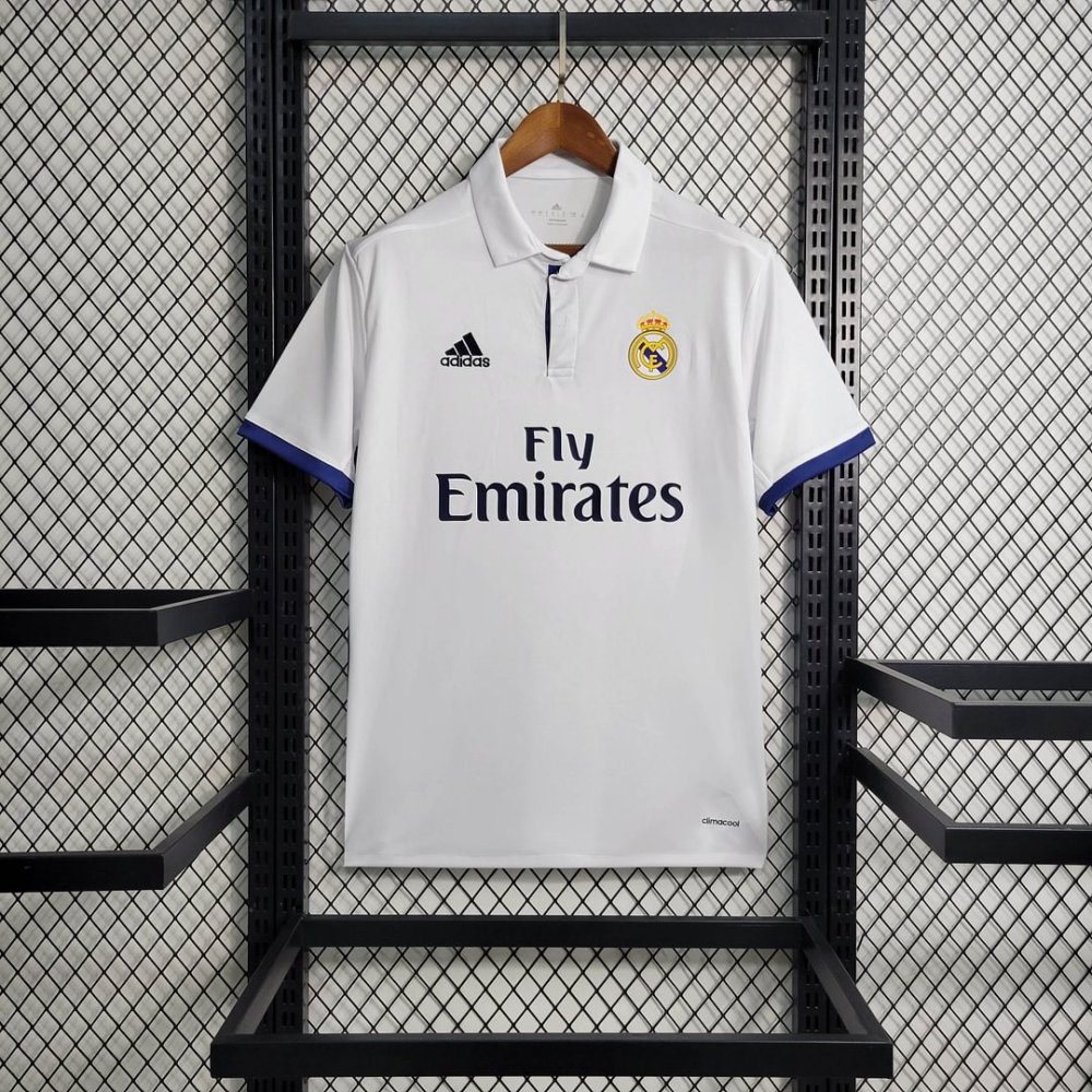 1:1 copy top quality 2016/2017 Retro Real Madrid Home Football Shirt