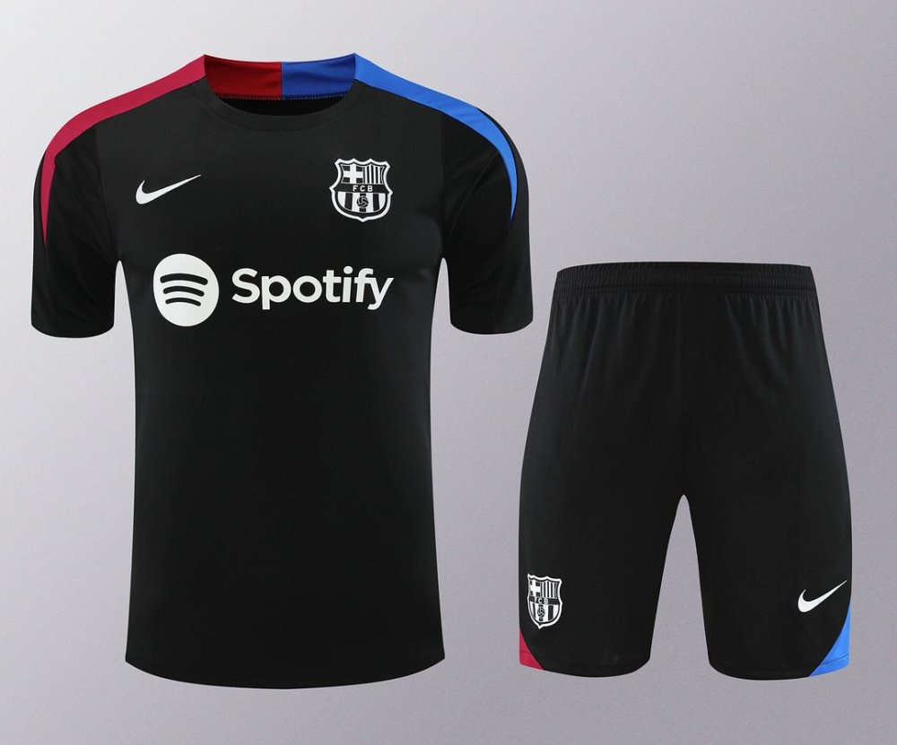 1:1 copy top quality 20242025 Barcelona Training Wear Black Suit Shirt