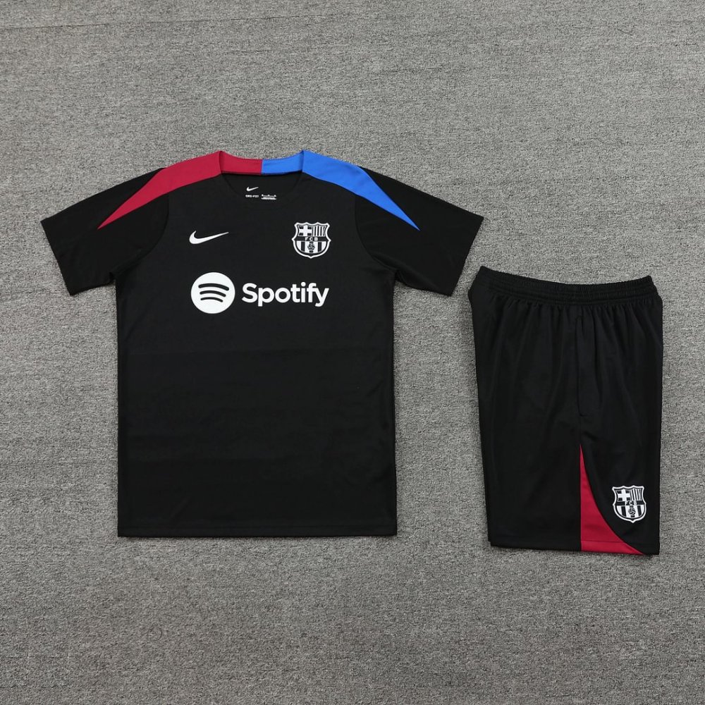 1:1 copy top quality 20242025 Barcelona Training Wear Black Suit Shirt