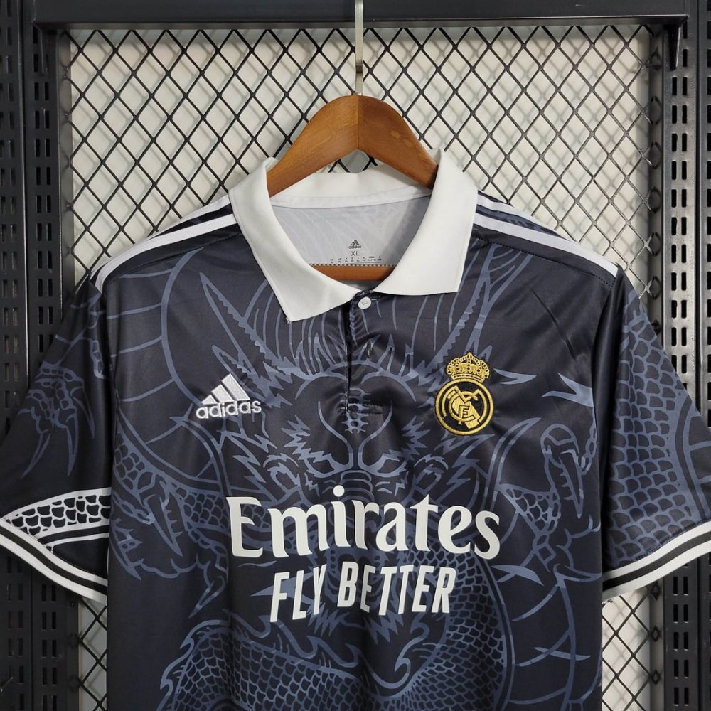 1:1 copy top quality 2023/2024 Real Madrid Chinese Dragon Black Football Shirt