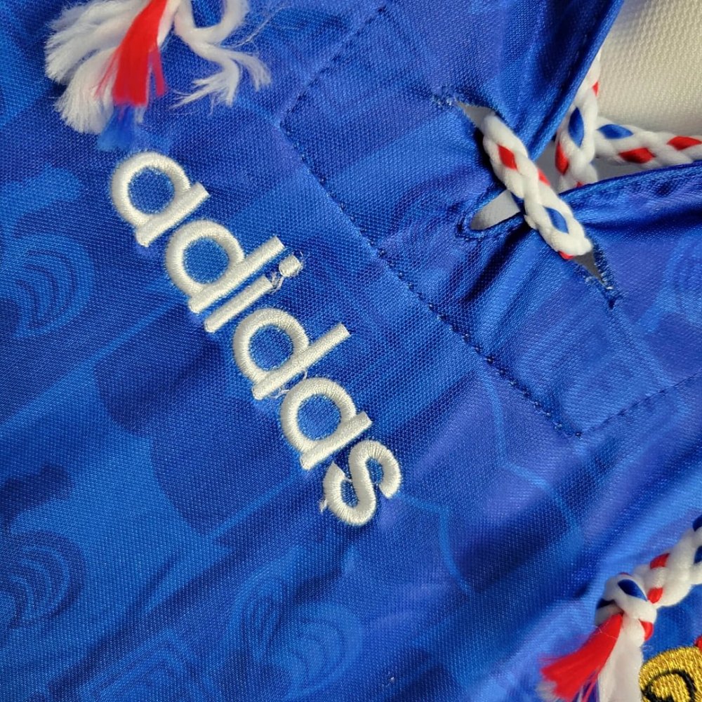 1:1 copy top quality 1996 Retro France Home Football Shirt