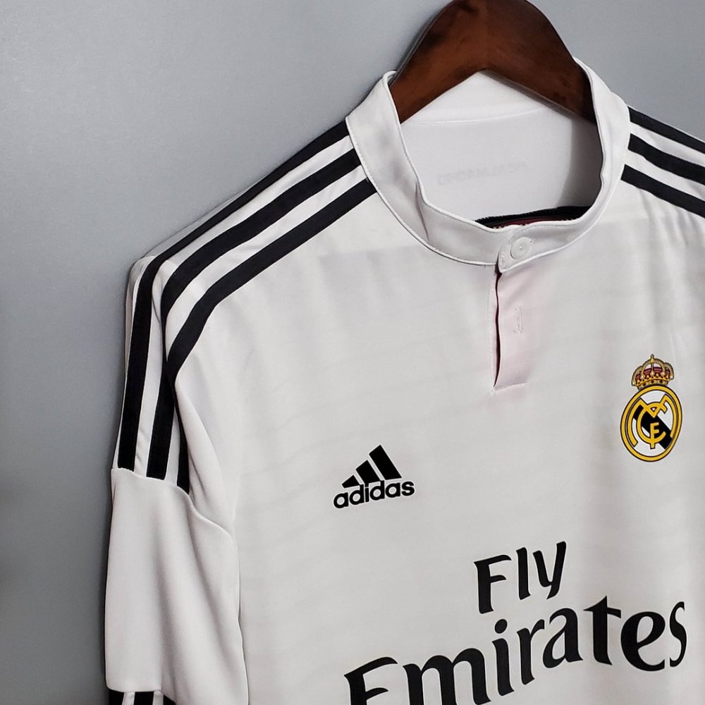 2014/2015 Retro Long Sleeve Real Madrid Home Football Shirt