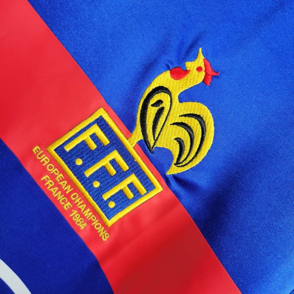 1984 France Home Football Shirt （Retro）
