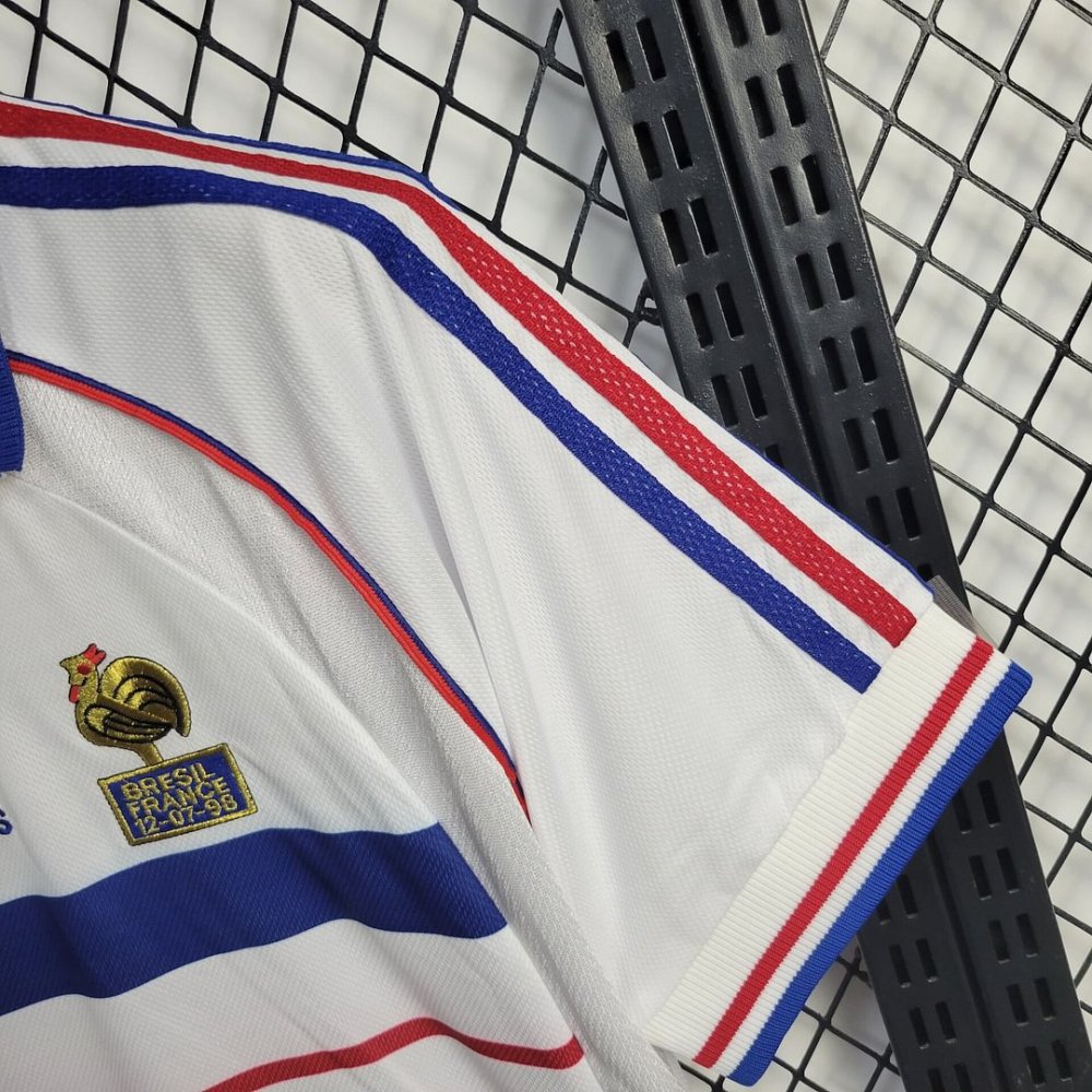 1998  France Away Football Shirt (Retro)