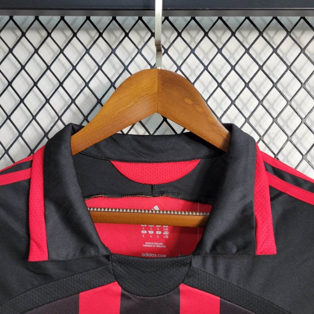 1:1 copy top quality 2006/2007 Retro Long Sleeve AC Milan Home Football Shirt