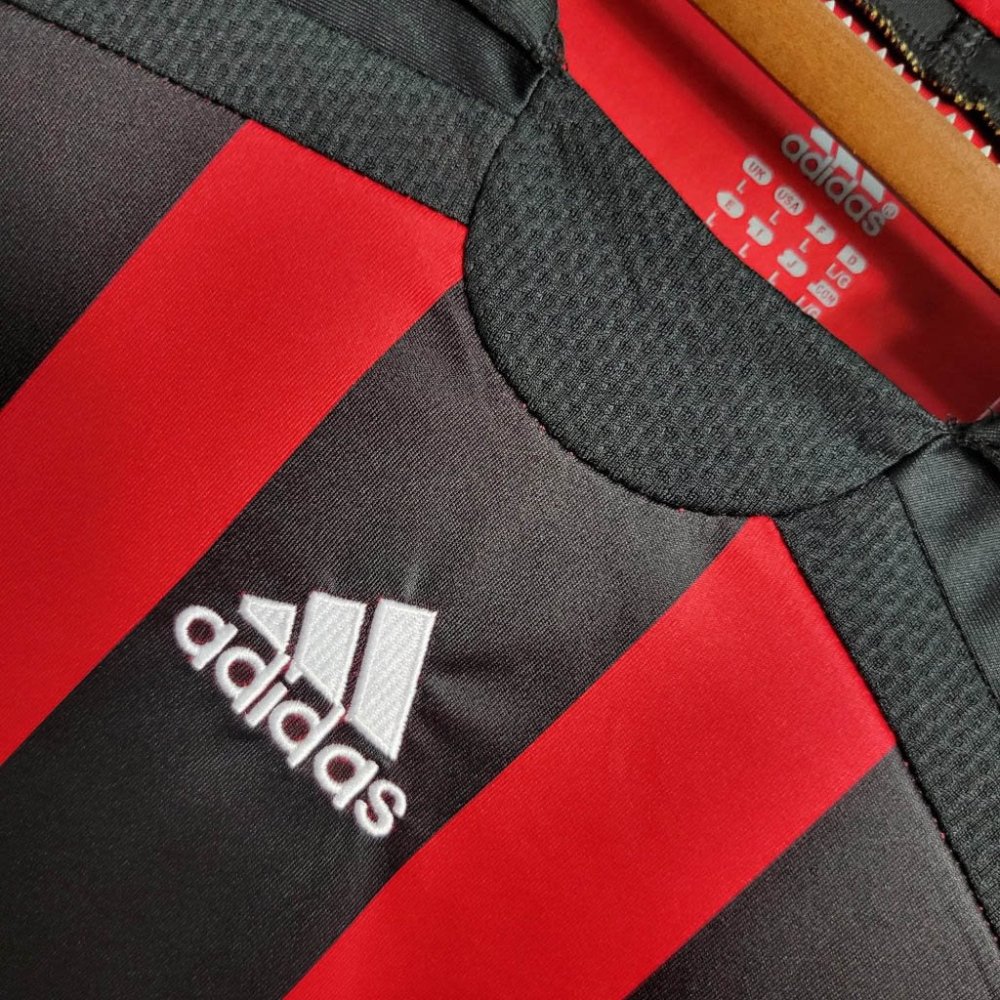 1:1 copy top quality 2006/2007 Retro Long Sleeve AC Milan Home Football Shirt
