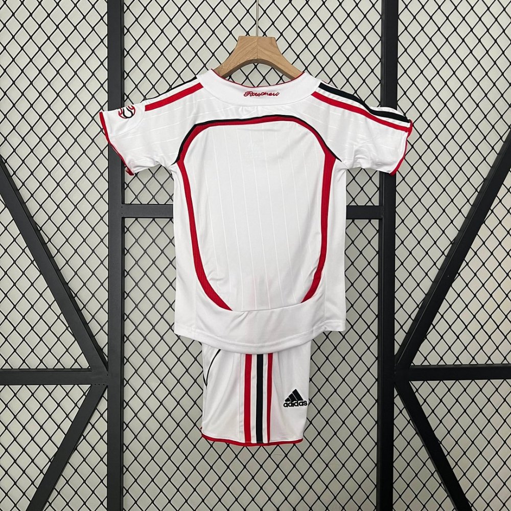 2006/2007 Retro AC Milan Away Champions League Football Shirt Kids Size