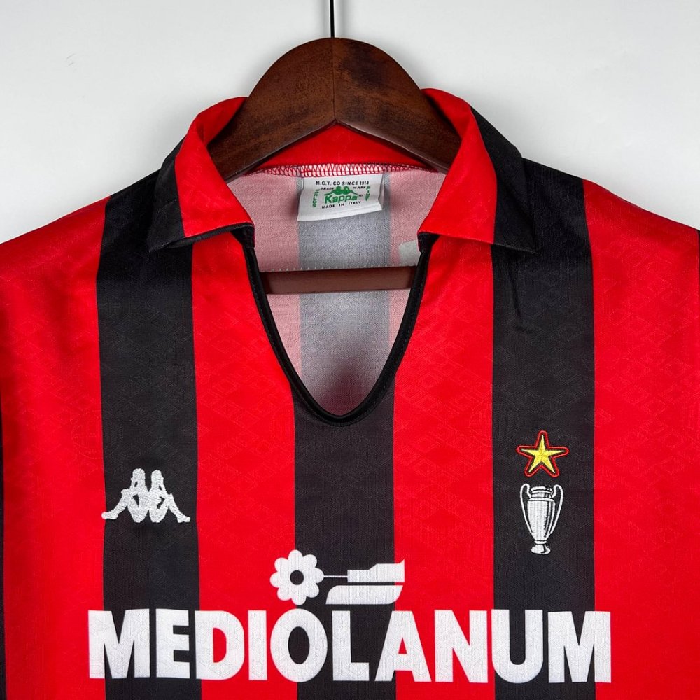 1989/1990 Retro AC Milan Home Football Shirt
