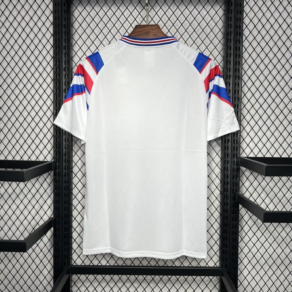 1:1 copy top quality 1996 Retro France Away Football Shirt