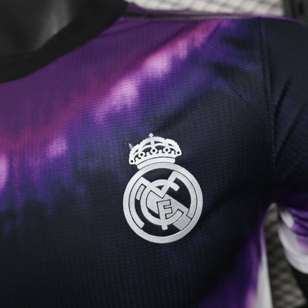2025/2026 Player Edition Real Madrid Special Edition Football Jersey Purple tie dye