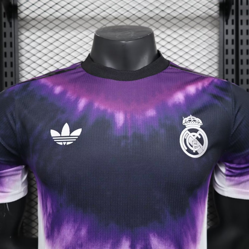 2025/2026 Player Edition Real Madrid Special Edition Football Jersey Purple tie dye