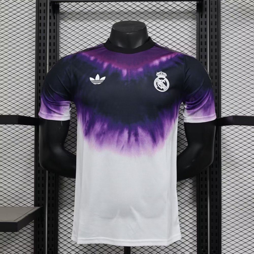 2025/2026 Player Edition Real Madrid Special Edition Football Jersey Purple tie dye
