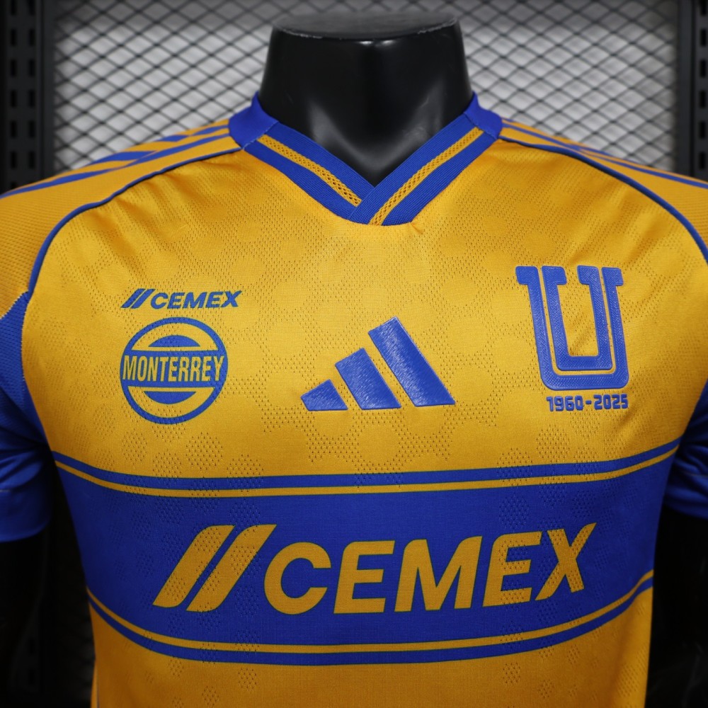 2025/2026 Tigres UANL Home Football Shirt（ Player Edition ）