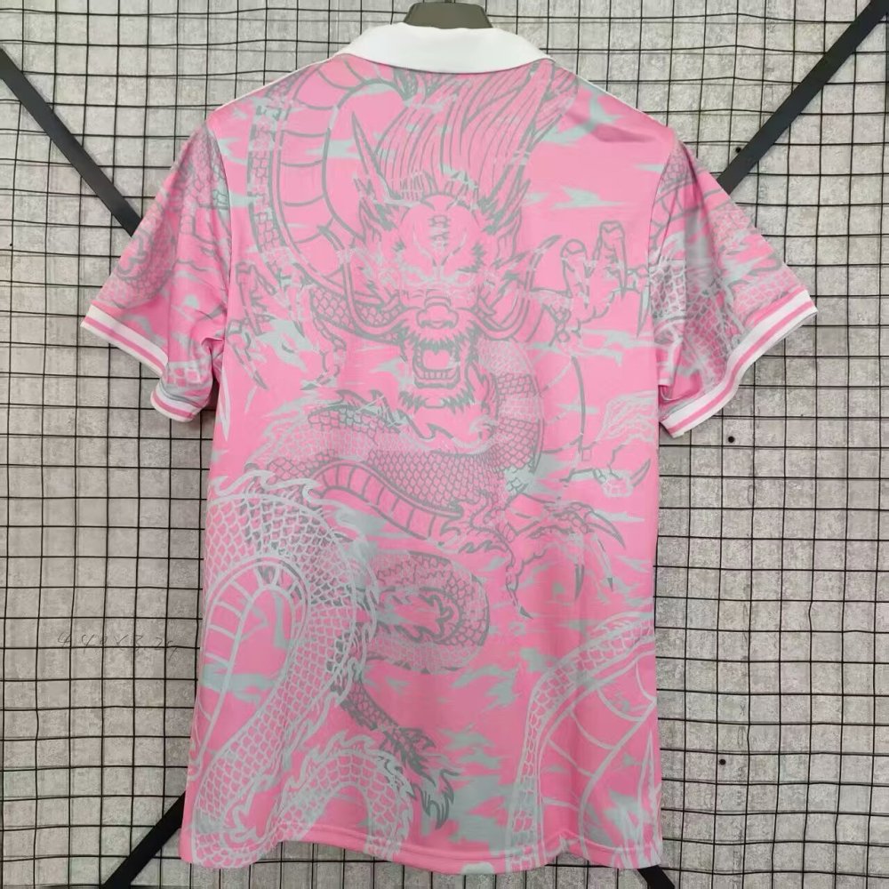 2024/2025 Real Madrid Dragon Pink Football Jersey（Fans version）