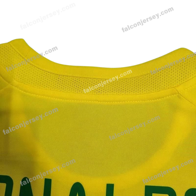2002 Brazil World Cup Retro Jersey → Ronaldo #9