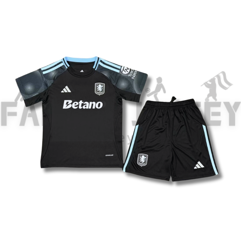 2025/2026 Aston Villa Away Football Jersey（For Kids）