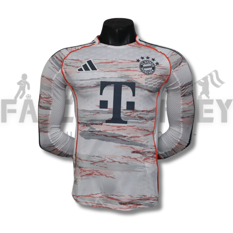 2025/2026 Bayern Munchen Away Long Sleeves Jersey  (Player Version)