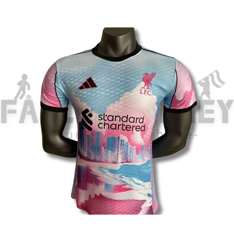 2025/2026 Liverpool Blue Pink Special Edition Jersey（Player version）