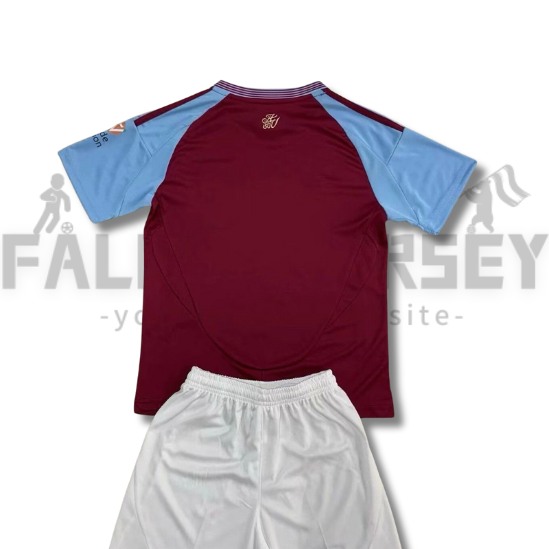 2025/2026 Aston Villa Home Football Jersey（For Kids）