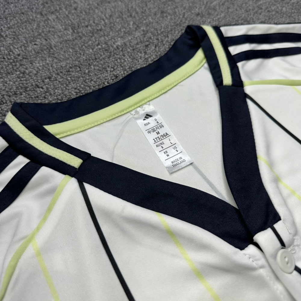 25/26 New Real Madrid Short Sleeve American Striped Football Shirt