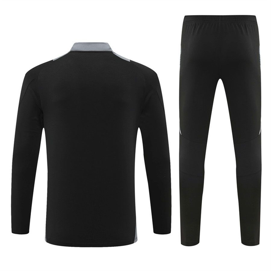 2024/2025 Italy Black Long Zipped Jacket Training Suit