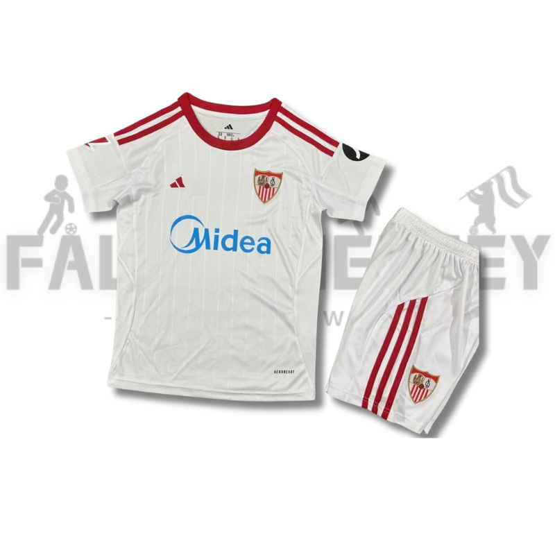 2025/2026 Sevilla Home Football Shirt（For Kids）
