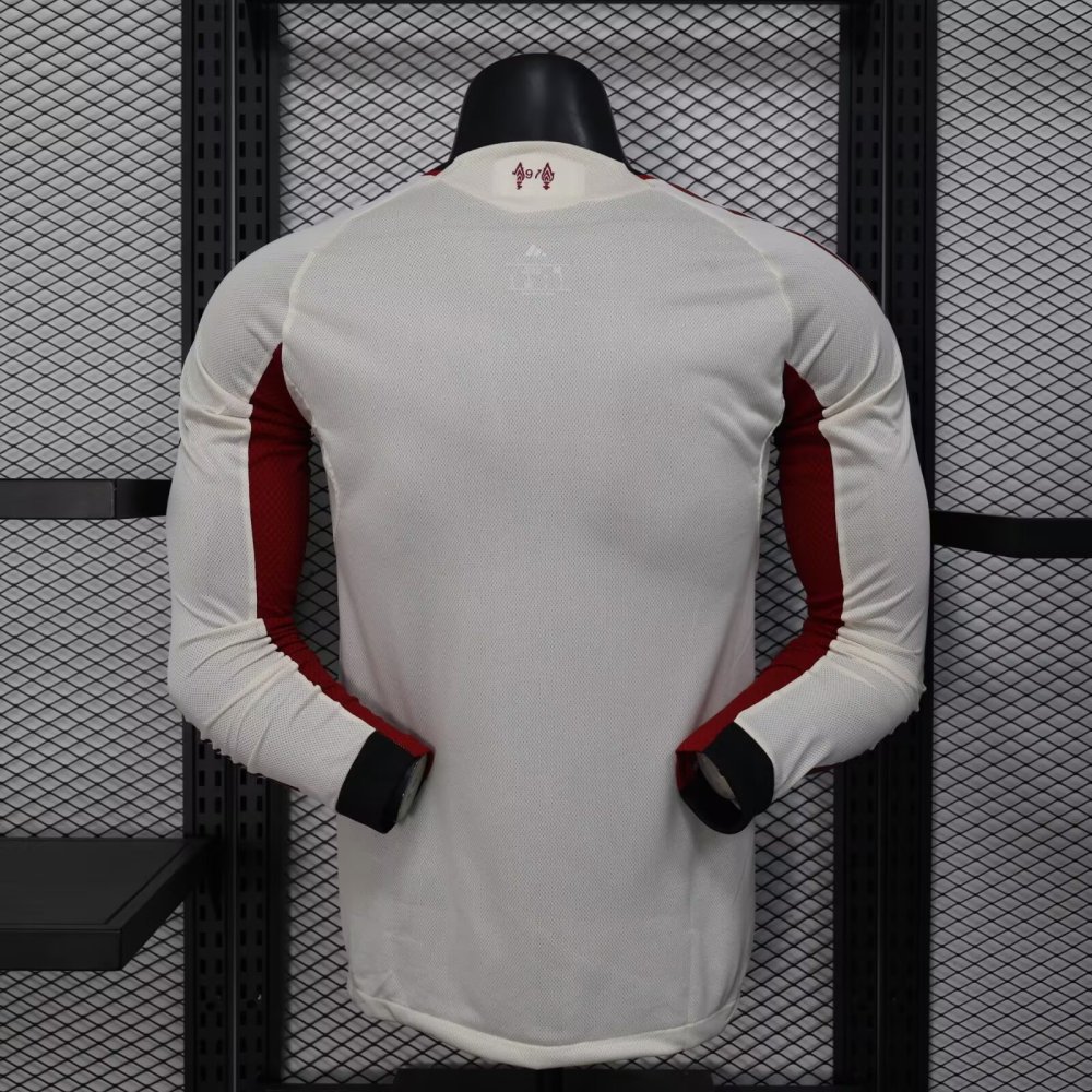 2025/2026 Liverpool Away Long Sleeve Jersey(Player Version)