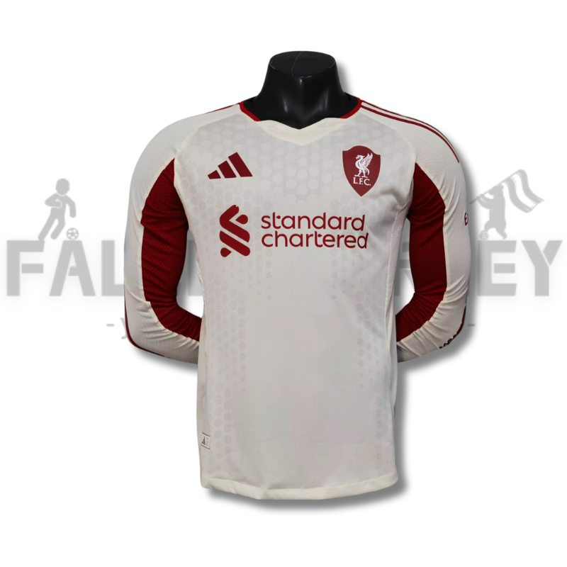 2025/2026 Liverpool Away Long Sleeve Jersey(Player Version)