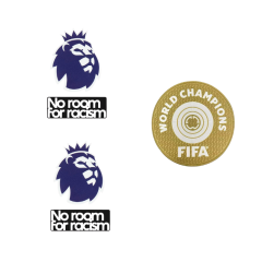 Premier League Player and No Room For Racism and and CWC Winners Badge