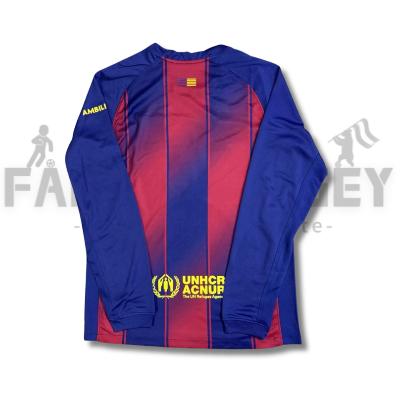 25/26 Barcelona Long sleeves Home Jersey（Fans Version）