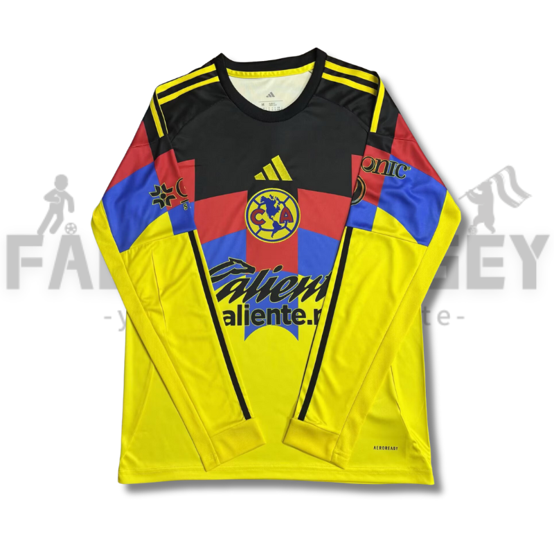 2025/2026 Club América Home Long sleeves Football Jersey （Fans Version）
