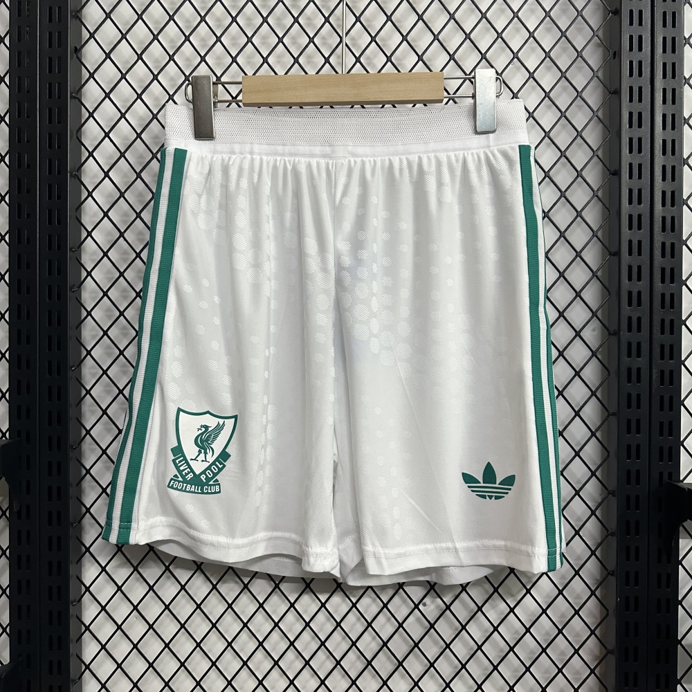 2025/2026 Liverpool White Away Shorts