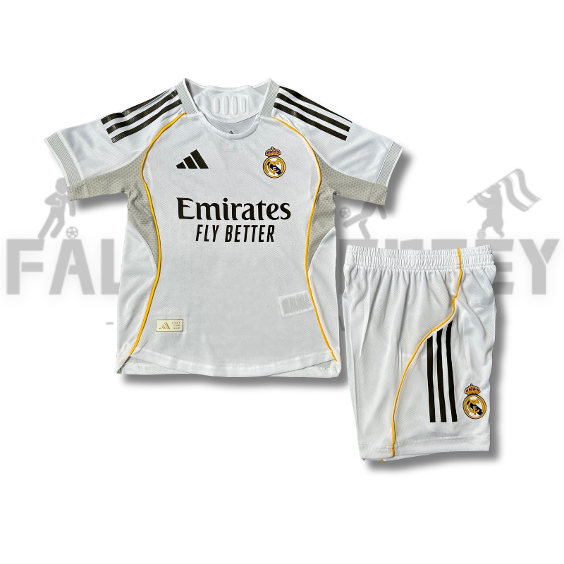 2025/2026  Real Madrid Home Player Kit（For Kids）
