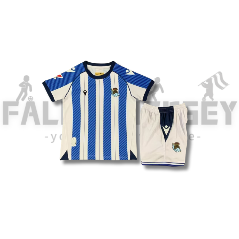2025/2026 Real Sociedad Home Football Shirt (For Kids)