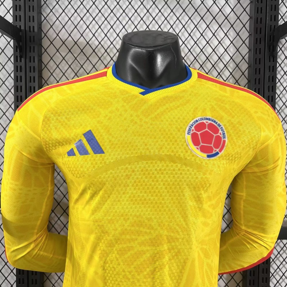 2025/2026  Colombia Home Long sleeves Jersey（Player Version）