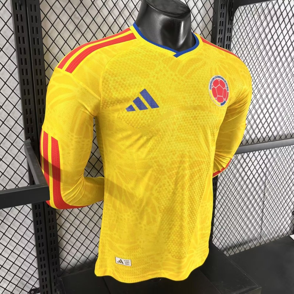 2025/2026  Colombia Home Long sleeves Jersey（Player Version）