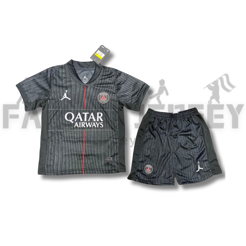2025/2026 Paris Saint-Germain Fourth Away Football Shirt For Kids