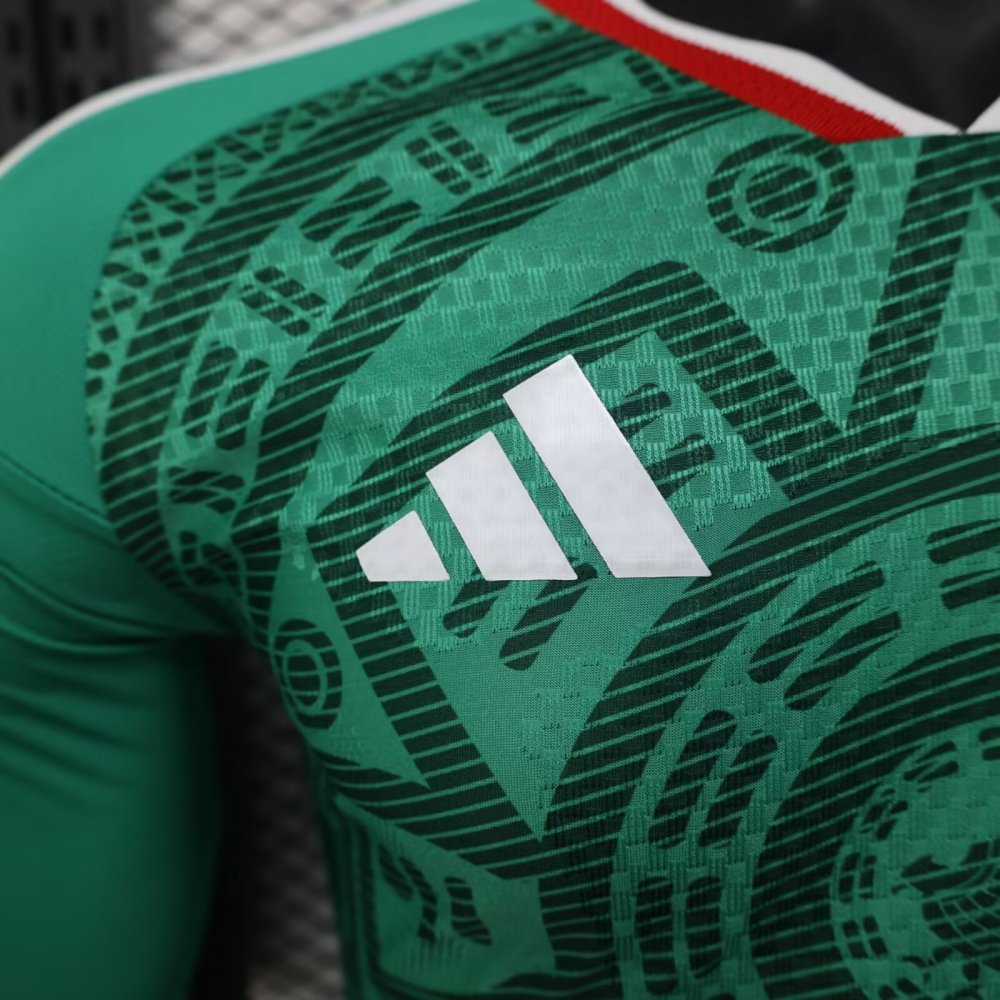 2026 Mexico World Cup Home Long sleeves Football Shirt（Player Edition ）