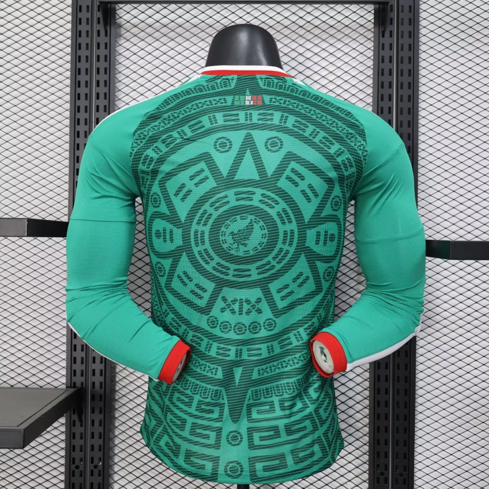 2026 Mexico World Cup Home Long sleeves Football Shirt（Player Edition ）
