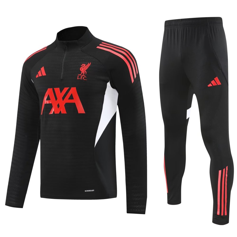 2025/2026 Liverpool Black Half-Pull Training Suit