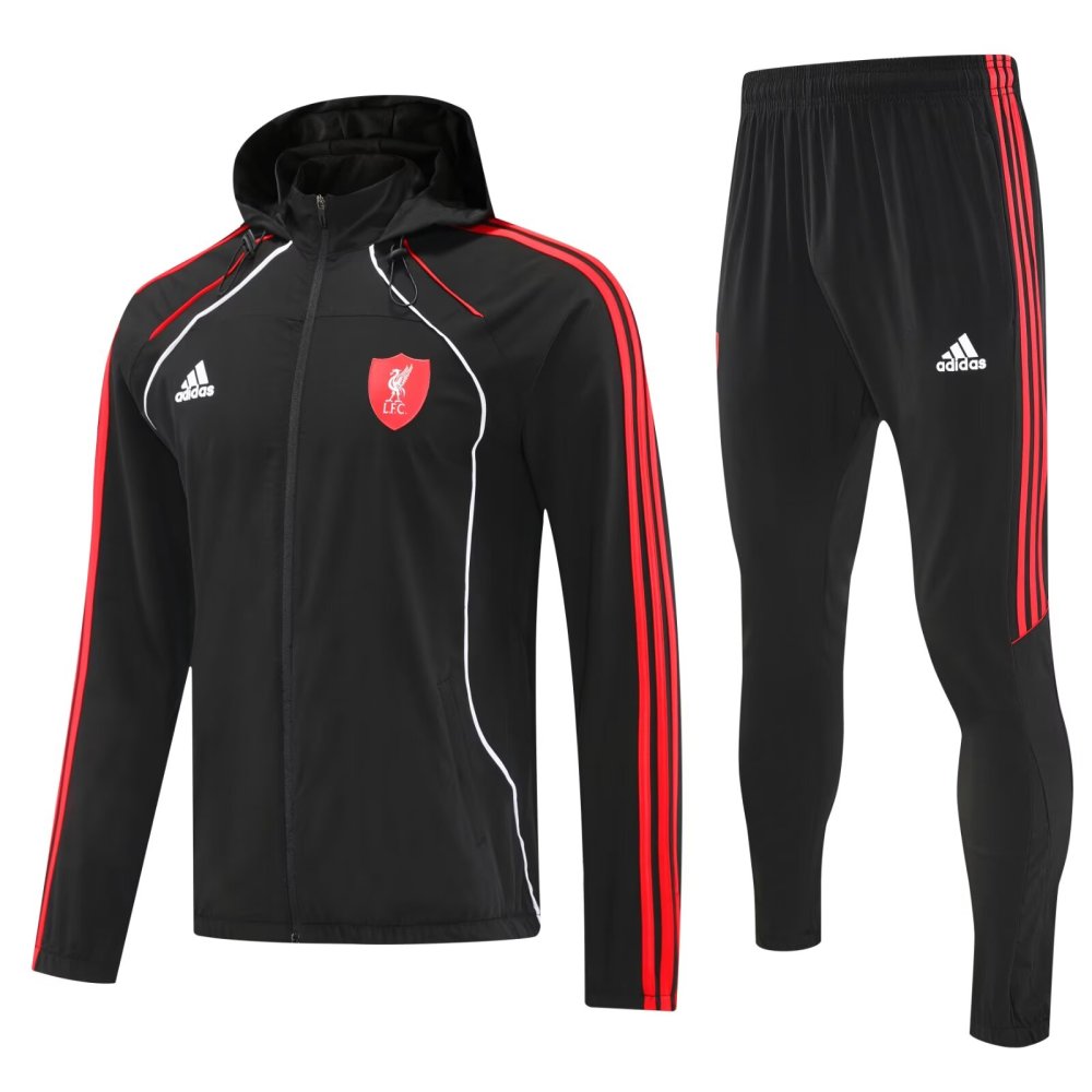 2025/2026 Liverpool Black Hooded Training Suit