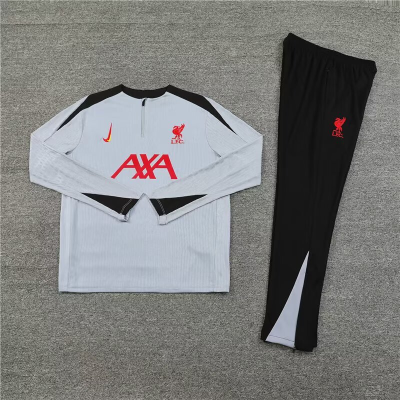2025/2026 Liverpool Gray Half-zip training suit