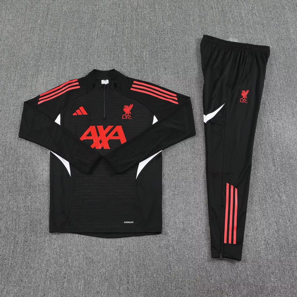 2025/2026 Liverpool Black Half-Pull Training Suit