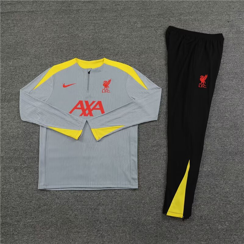 2025/2026 Liverpool Gray Half-zip training suit