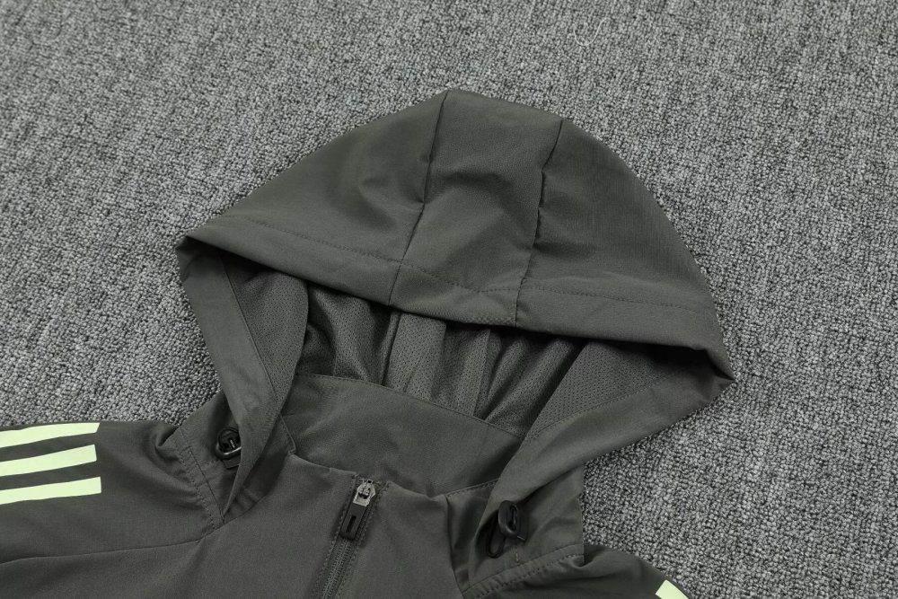 2025/2026 Real Madrid Gray Hooded jacket training