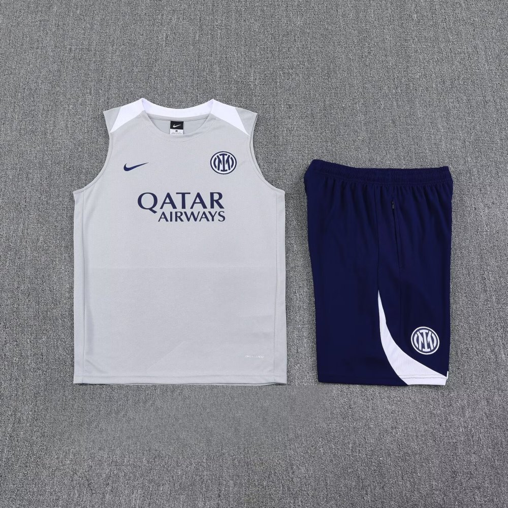 2025/2026 Inter Milan (gray) Sleeveless training suit set