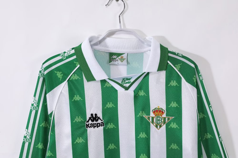 1995/1997 Real Betis Home  Long sleeves  Football Shirt（Retro ）