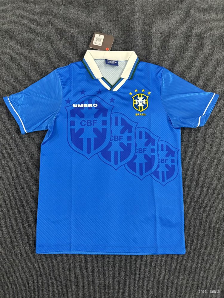 1996 Retro Brazil Away Football Shirt