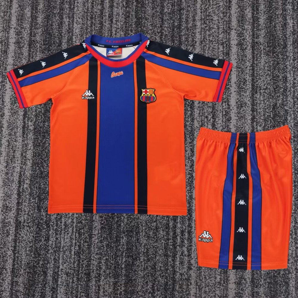 1997/1998 Retro Barcelona Home Football Shirt( Kids Size)